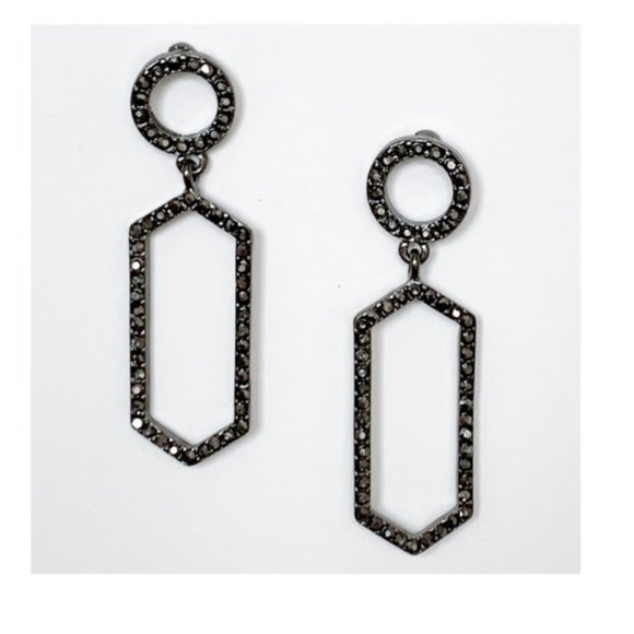 NWT - Crystal Statement Drop Earrings - Picture 1 of 1